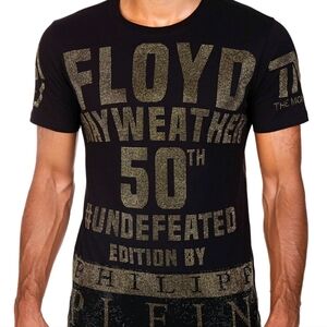 Philipp Plein Floyd Mayweather 50th #Undefeated edition 2017 Collab T-shirt XL